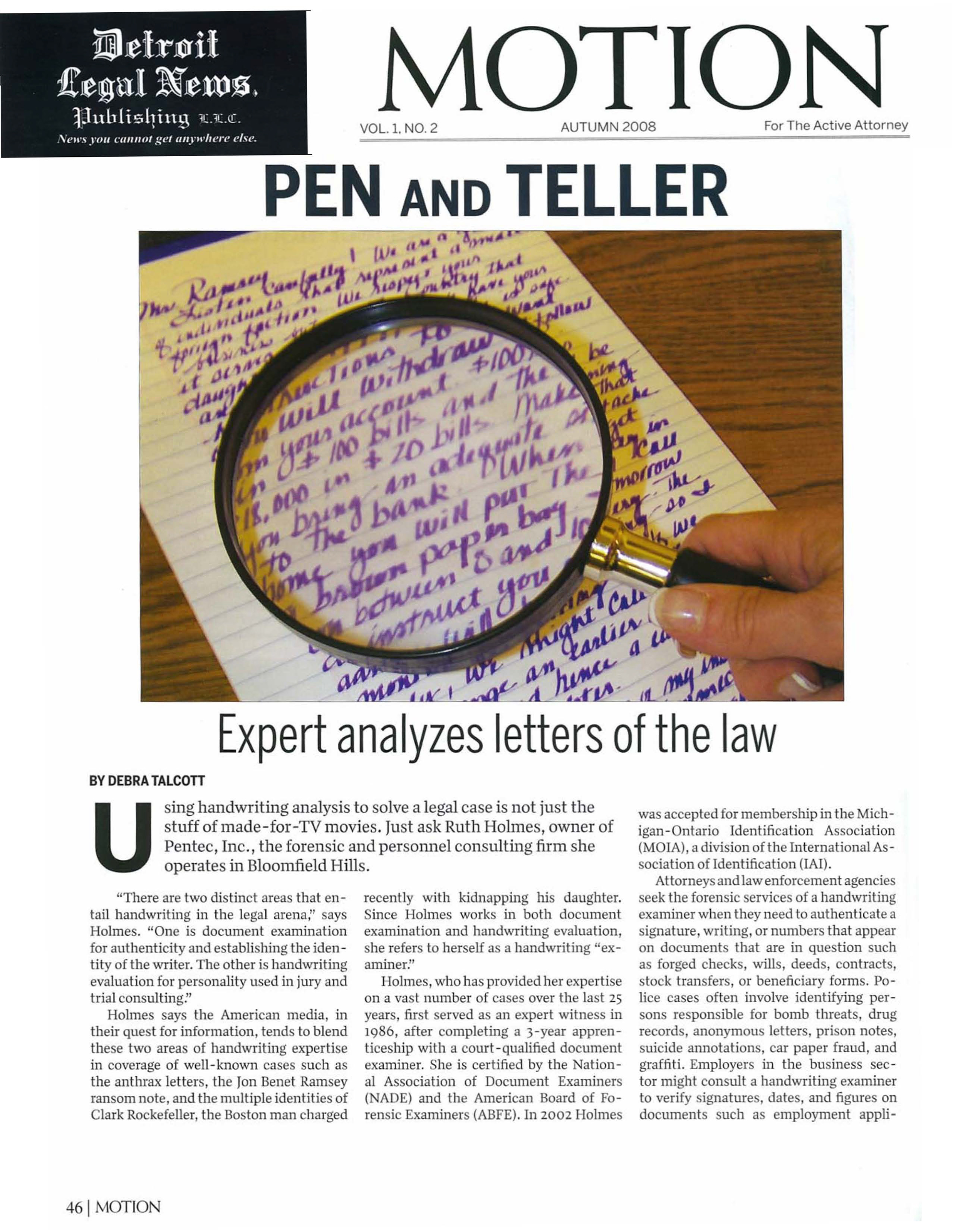 photo of article entitlted penn and teller: expert analyzes letter of the law 